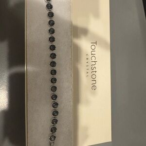 Touchstone Crystal Silver Night Ice Bracelet